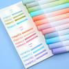 12pcs Soft-light Morandi Color Highlighter Marker Pen, For Note-taking/Drawing Crafts Journaling.