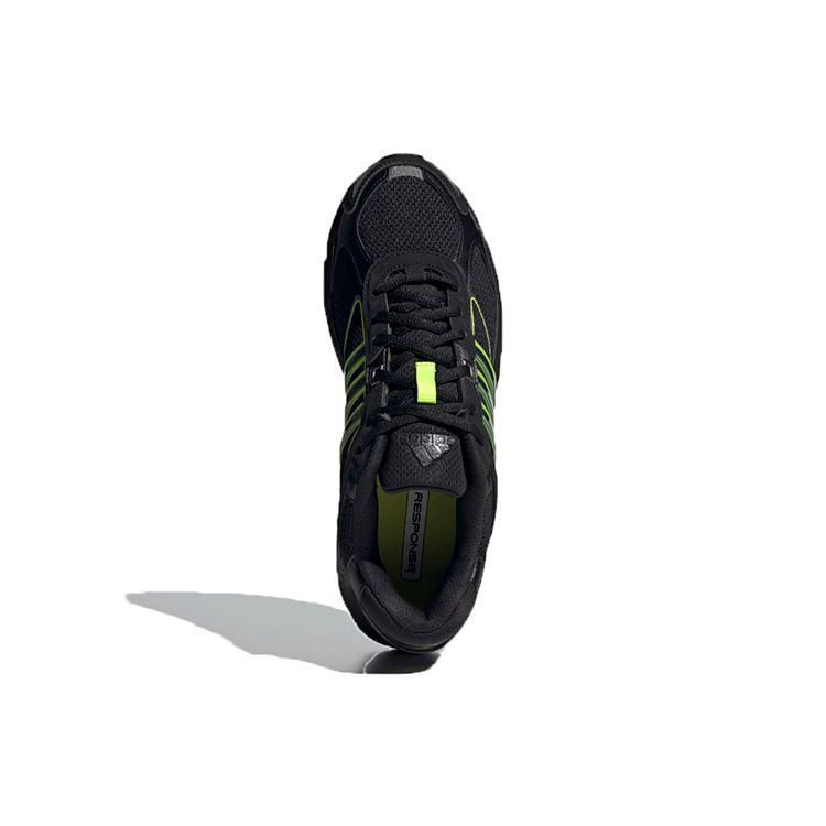 Adidas Originals Response Cl Retro Pu Síťovina Protiskluzové Odolné proti opotřebení Lehké Nízké Běžecké boty Unisex Tenisky Černá Zelená FX6165