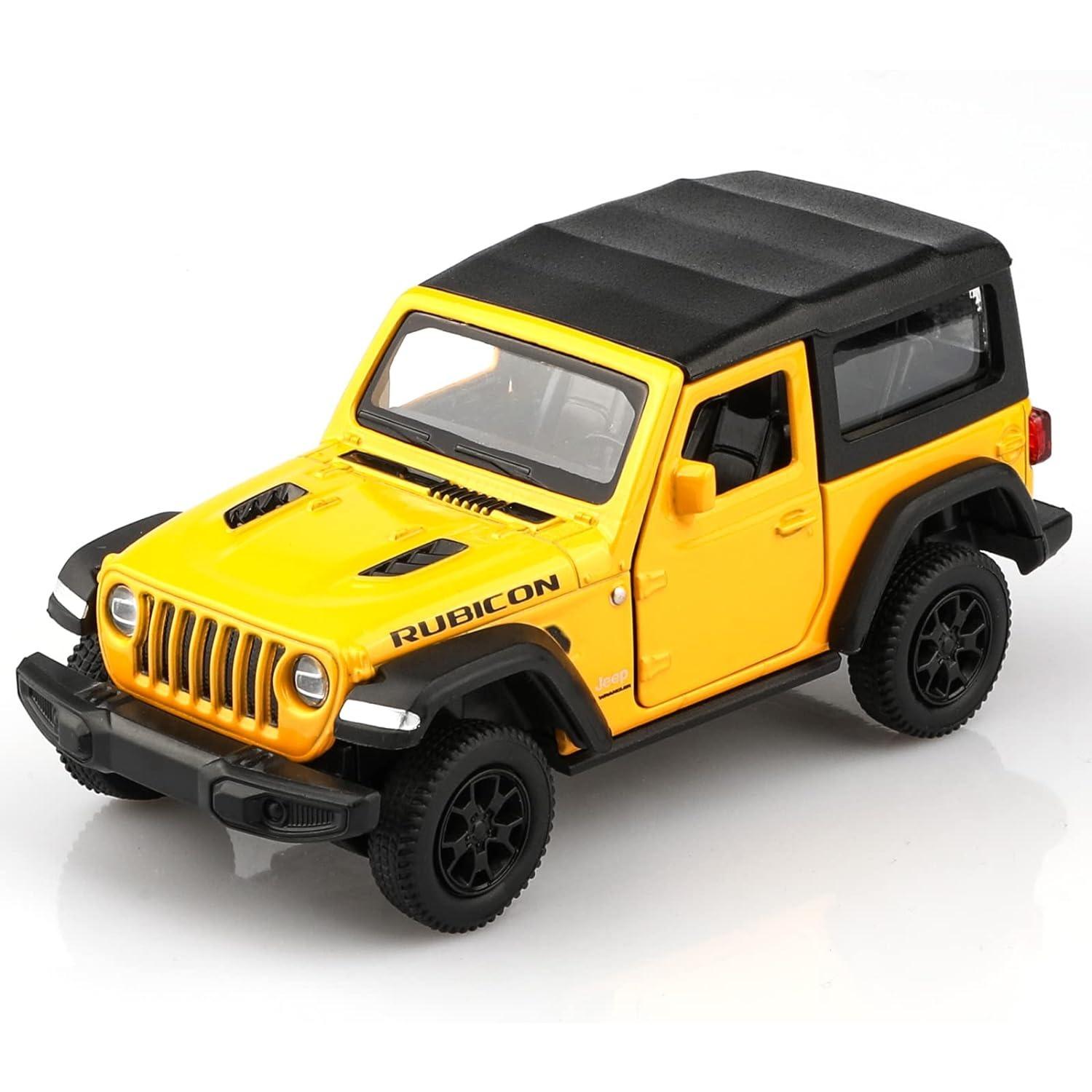 

Модель Jeep Wrangler Rubicon у масштабі 1/36, литі під тиском, іграшкові машинки, автомобілі, подарунки для хлопчиків і дівчаток 1/36-Size:12.2*5.5*5.1cm жовтий