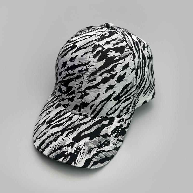Graffiti Leopard Stripe Print Baseball Hats New Unisex Personal Outdoor Breathable Sunshade Versatile Fashion ins Snapback Caps 52-60cm