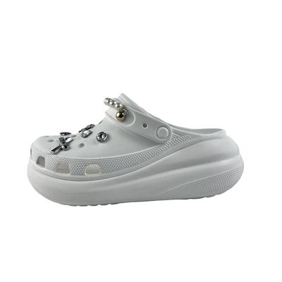 Crocs Crush Clog EVA moderigtige og alsidige komfortable afslappede klassiske huller sko til mænd og kvinder i hvid