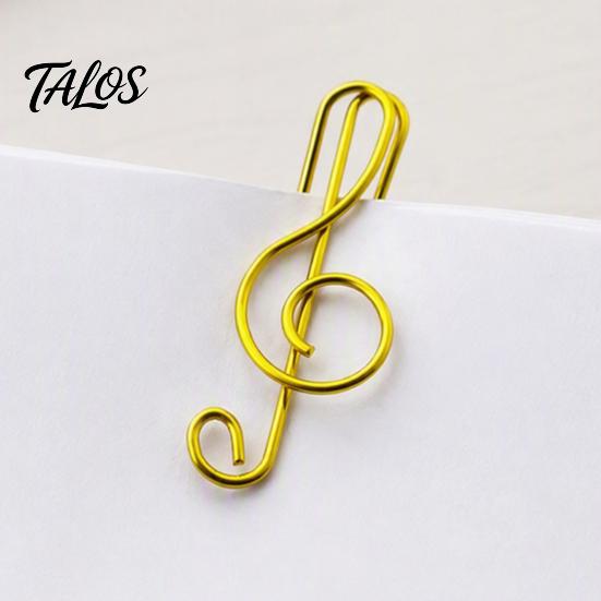 Creative File Fasteners Musical Note Paper Clips, Colorful Metal Treble Clef Decorative Cute Music Themed Gifts Fasteners, Bookmarks for Office