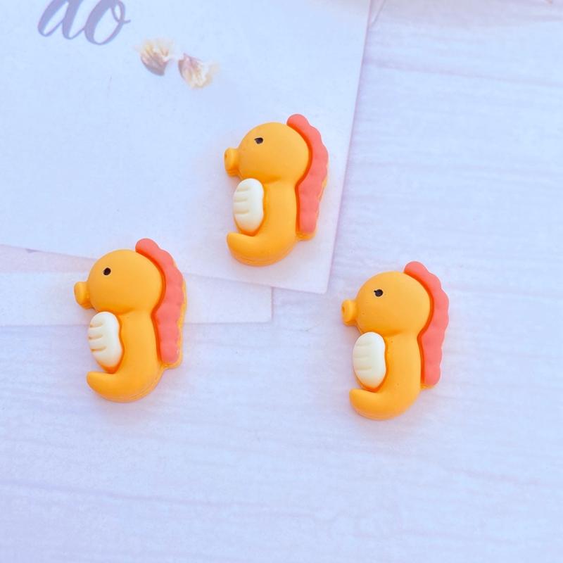 10Pcs New Mini Cute Marine Animal Series Flat back Resin Cabochons Scrapbooking DIY Jewelry Craft Decoration Accessorie