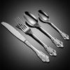 304 Stainless Steel Palace Style Tableware Embossed Western Dinnerware Cutlery Steak Knife Fork Spoon Teaspoon Kitchen Gadgets