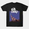 Men Black Print T-shirt The Evil Dead (1981) No-Cut Transfer Paper Print Cotton Tshirt