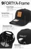 New Era 9FORTY A-Frame Cloth Strap Cap, Peanuts Snoopy Collaboration, ONSPOTZ Exclusive, Free Size (Black)