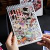 Horror Theme Cabin Scene Stickers PET Pocket Toy Game Book Visual Stacking Sticker  Creative Play
