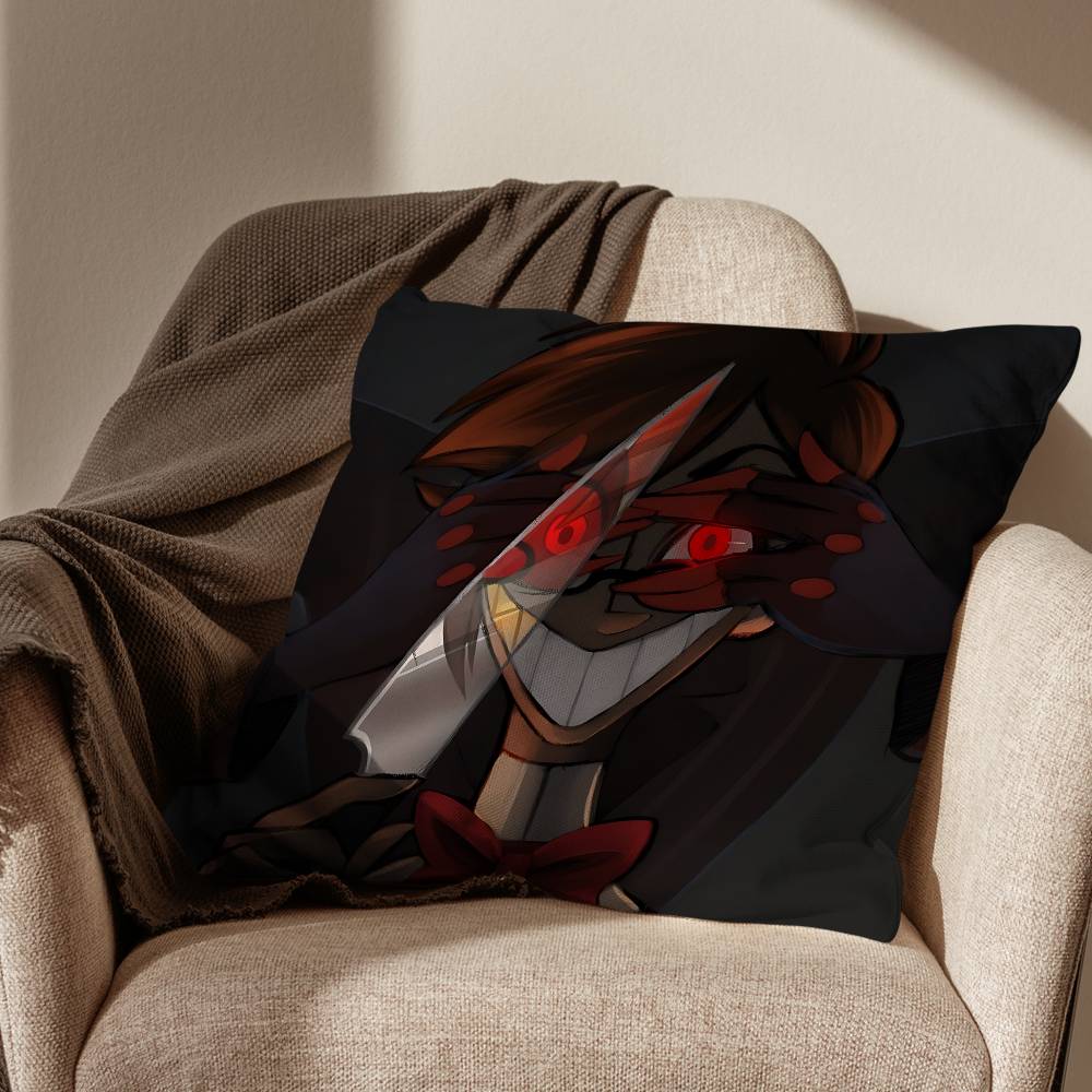 wicked Alastor H-Hazbin Hotel pillow cover living room sofa cushion cover bedroom room bed pillow cover home decoration