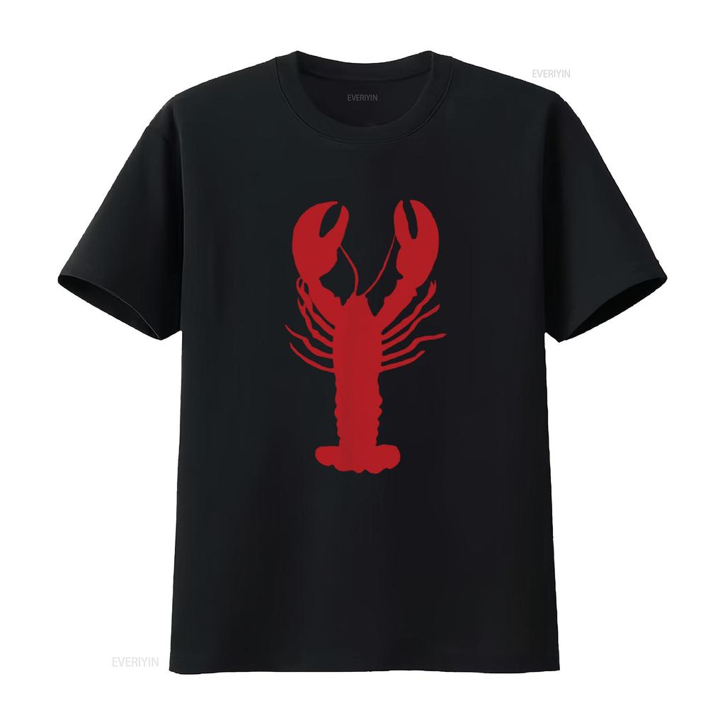 Lobster T Shirt for and Kids vintage Washed homme Unisex fashion Stretched designer clothes Top For Everyday Wear Casual
