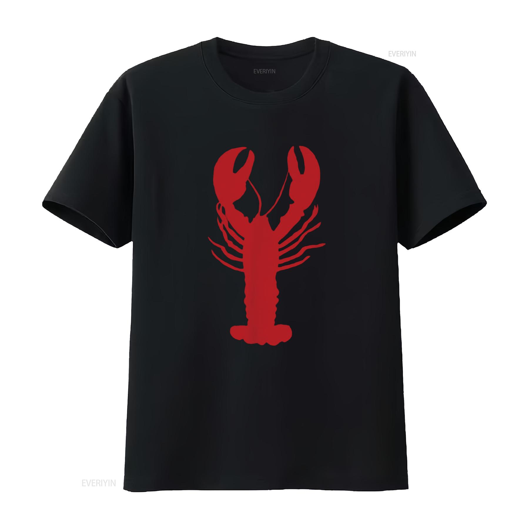 

Lobster T Shirt for and Kids vintage Washed homme Unisex fashion Stretched designer clothes Top For Everyday Wear Casual 4XL