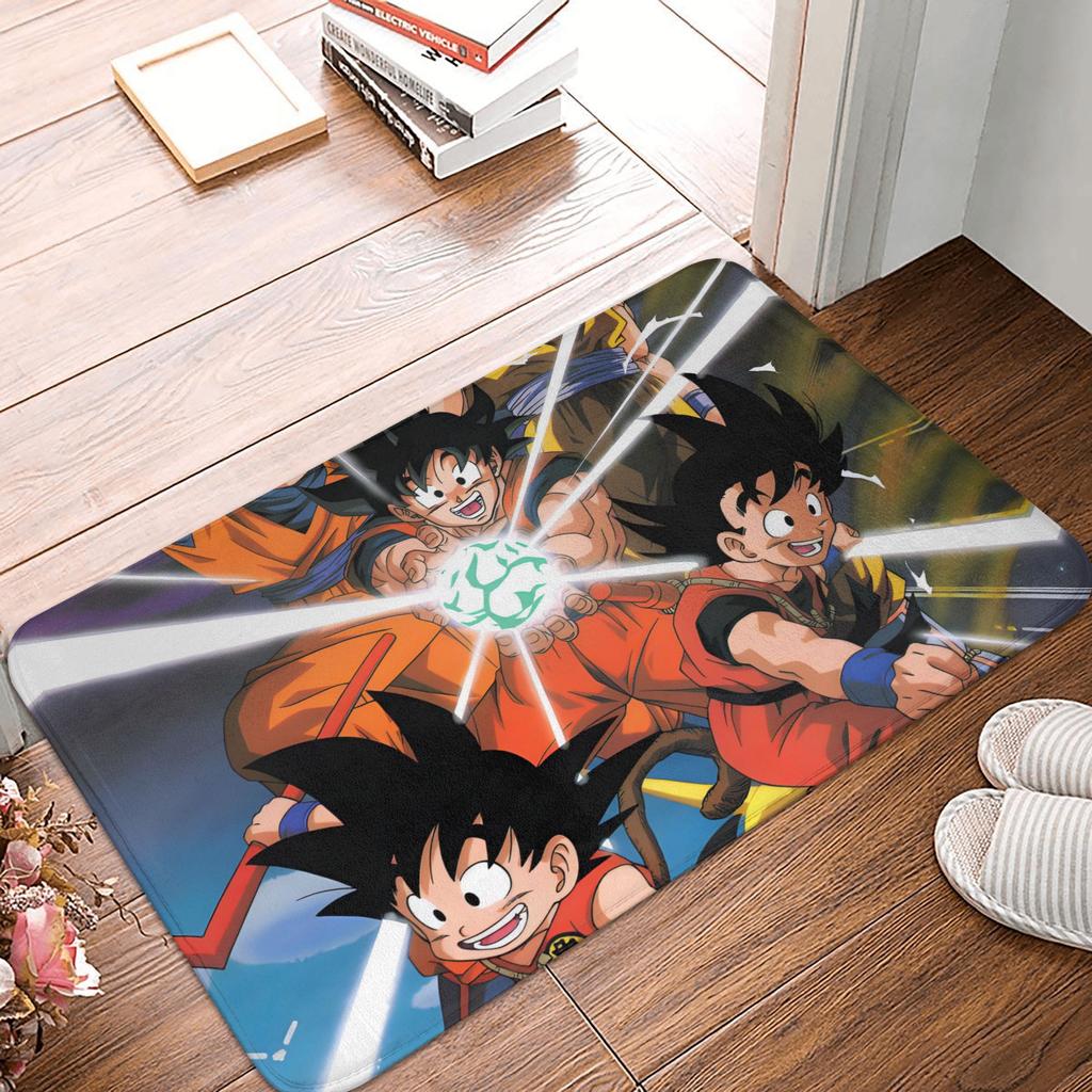 Goku Anime Dragon Ball Doormat Mat Anti-Slip  Kitchen Bathroom Toilet Rug Carpet 40*60cm