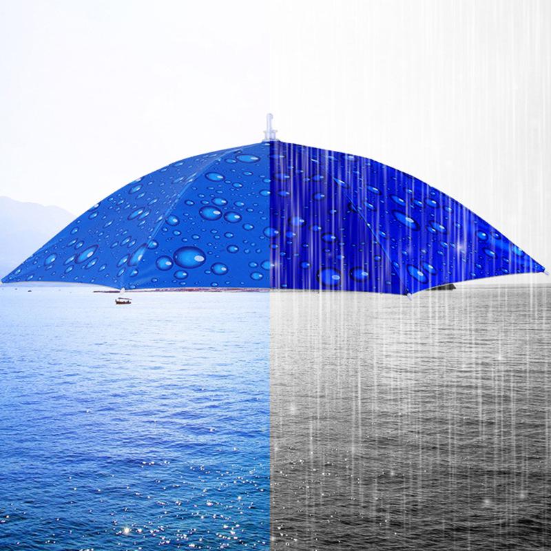 Large Folding Fishing Hat Umbrella for Adults & Kids – Unisex Outdoor Headwear with Prints