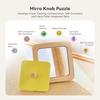 Baby Montessori Mirror Puzzle Busy Board Wooden Toys Children Early Educational Sensory Toy For Toddler Preschool Teaching Aids