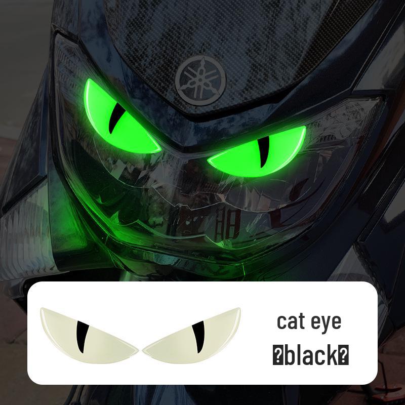 Luminous Devil Eyes 3D Car & Motorcycle Decorative Head Decal Sticker