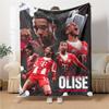 Michael Olise Player Season Blankets Flannel Printed Breathable Warm Throw Blanket for Home Office Bedspreads 0708a45