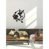 Metal Round Hummingbird Wall Sculpture, 3D Home Decor Art, Garden Ornament, Handmade Iron Craft