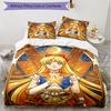 3pcs Duvet Cover Set (1*Duvet Cover + 2*Pillowcase, Without Core), Sailor Moon Print Soft All‑Season Bedding Set, Home Bedroom Decor Gift