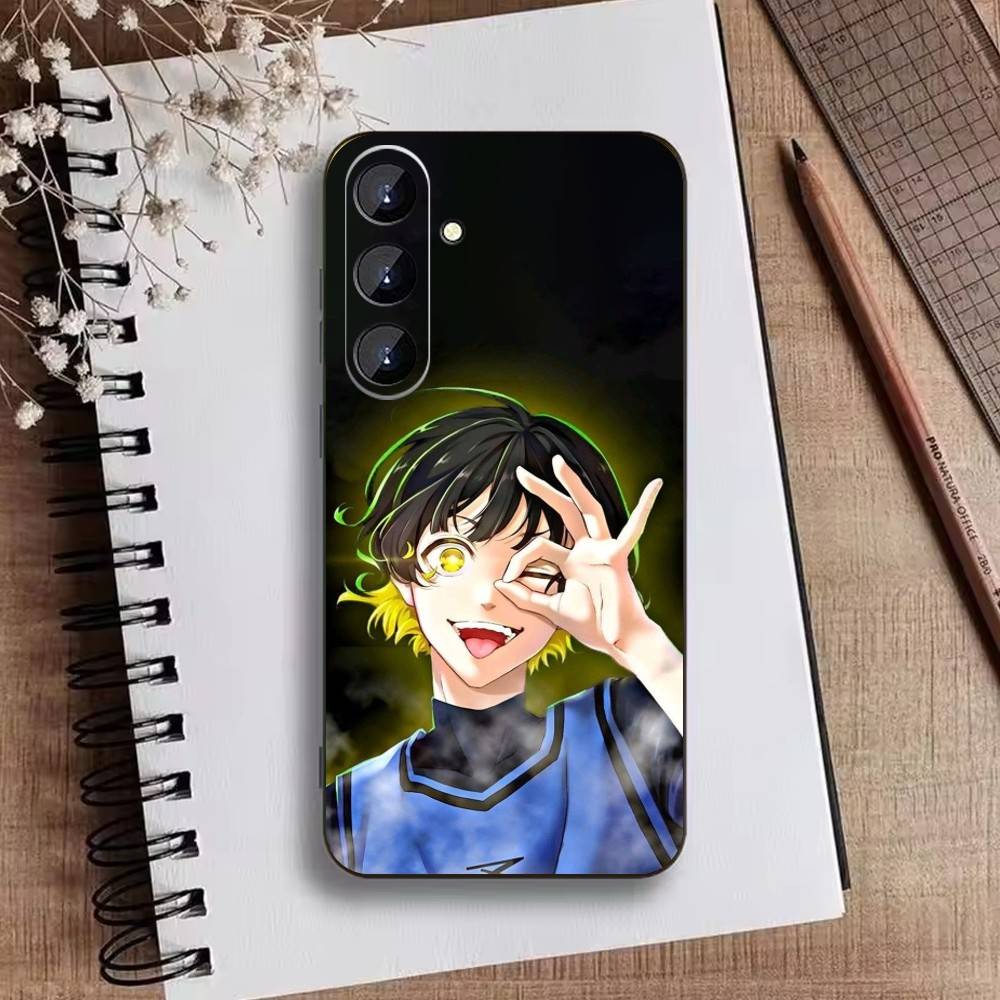 Anime Trent B-Blue D-Lock Phone Case For Samsung Galaxy A73,A21s,A22,A31,A52,A53,A71,A41Soft Black Shell
