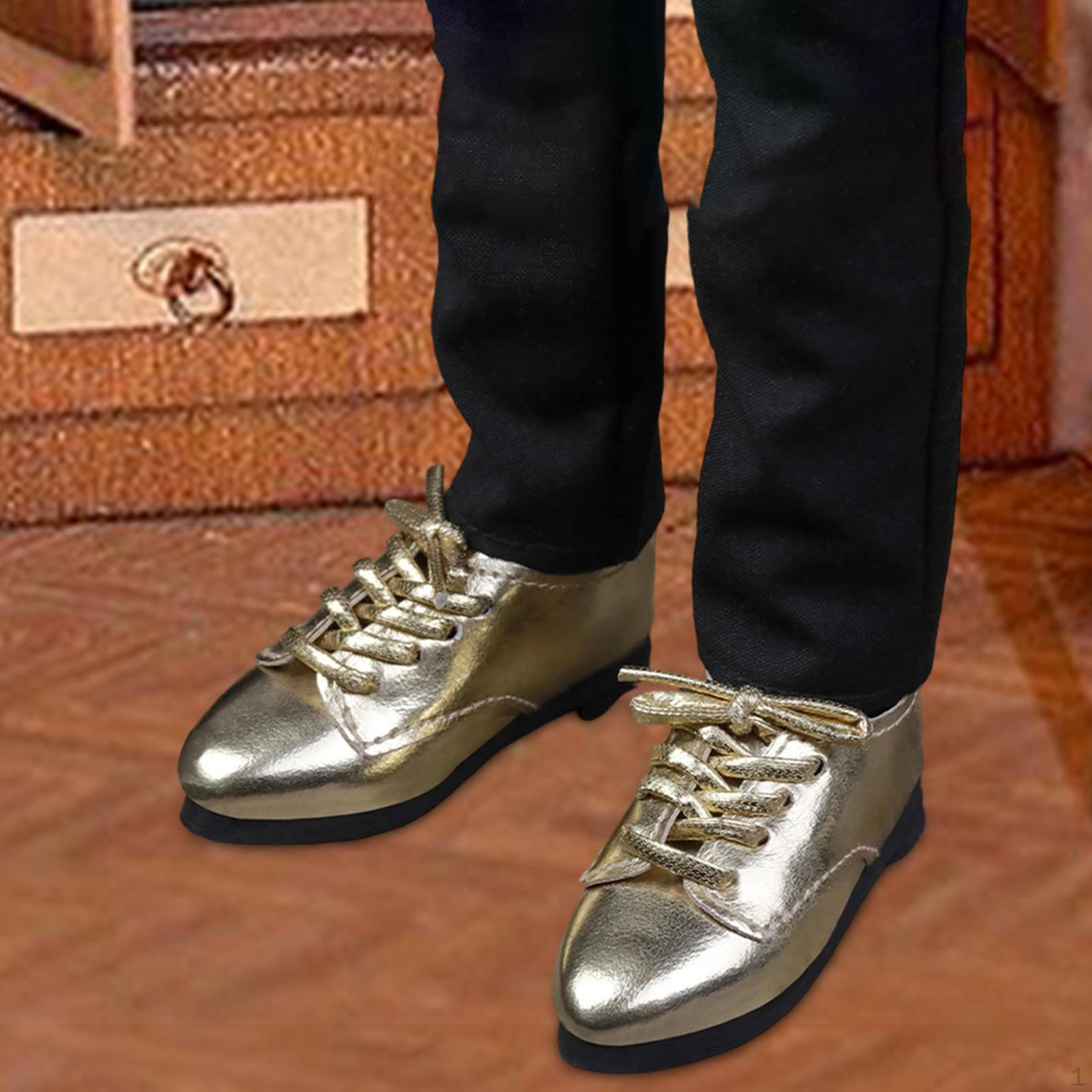 

1/4 Doll Shoes Costume Mini Elegant, Casual, Trendy, Business Dress up Miniature Model for Male S