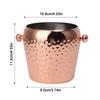 Hammer Point Insulated Ice Bucket Stainless Steel Wine Bucket Insulated Ice Bucket  Party