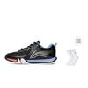 Li Ning Saga 2 Lite Rubber Breathable Low Top Badminton Shoes Unisex Black White AYTT003-1