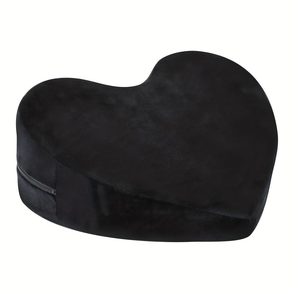 1pc Velvet Heart-shaped Sex Pillow, A Variety Of Positions Sex Auxiliary Cushion, Non-deformable Memory Meterial, Sexual Wellness, Adult Pleasure, Sex
