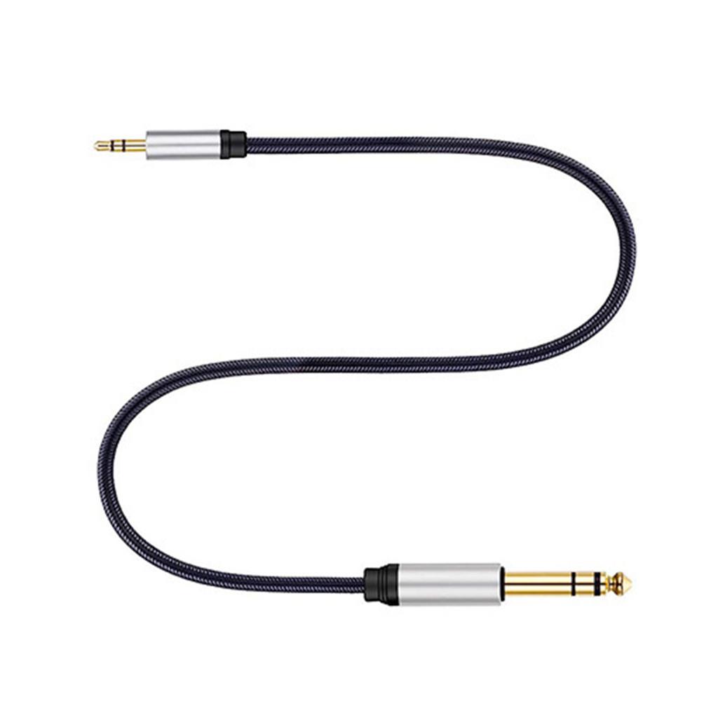 1/8 To 1/4 Stereos Cable 3.5mm TRS To 6.35mm Music Cable Guitar To Male Cord Nylon Braideds for Laptop Home Theater