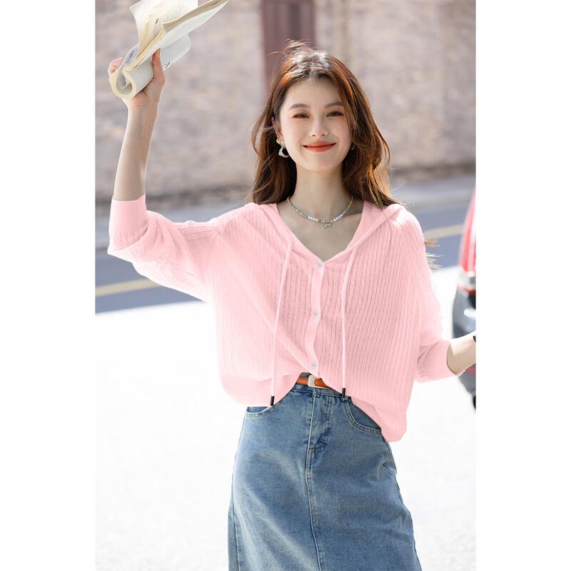 

Mokana Miu Series Women s Hooded Cable Knit Sweater One Size