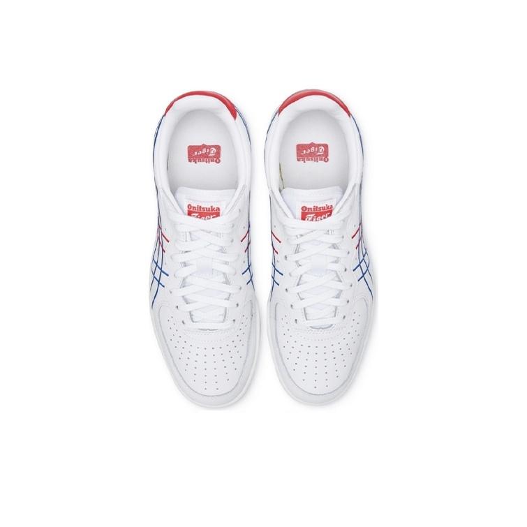 ONITSUKA TIGER Gsm Sd Bequeme Tägliche Rutschfeste Langlebige Low Top Skate Schuhe Unisex Sneaker Weiß Blau Rot 1183A653-101