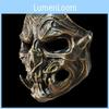 Silver And Copper Predator Resin Mask Role Play Prop For Halloween And Party Decor