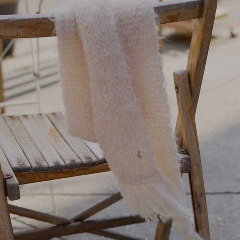 LETTER FROM MOON Shreve Hairy Wool Muffler (3 Colors)