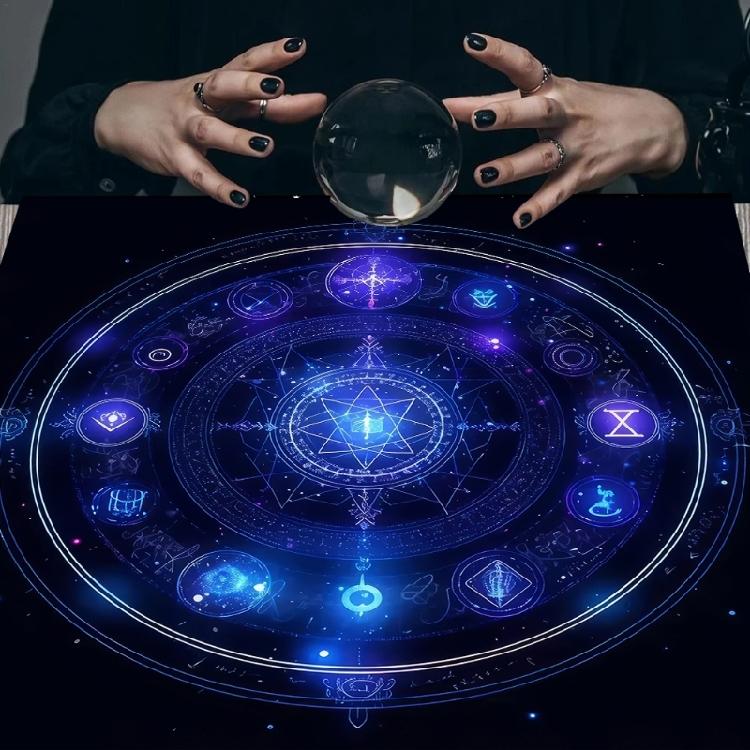 Mysterious Symbol Astrology Tablecloth  Tarots Divinations Tablecloth Altars Cloth Divinations Board Game Accessories
