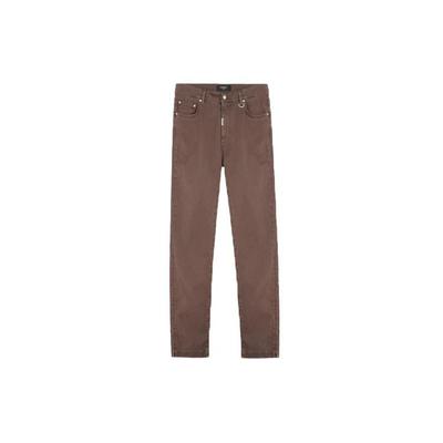 Jeans Men's Brown Moderate Straight Fit Pants M07048-04