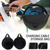 New Black Green Car Charge Cable Bag Waterproof Oxford Cloth Storage Bags Round Car Tools Organizer