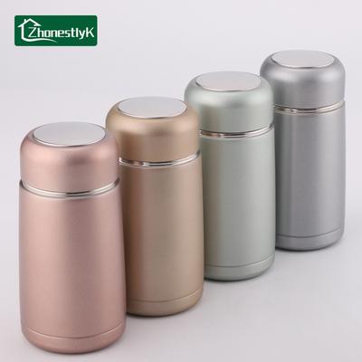 Mini Einfarbige Thermoskanne Edelstahl Tragbare Wasserflasche Auslaufsichere Trinkflaschen Fitnessstudio Reise Outdoor Sport Kessel