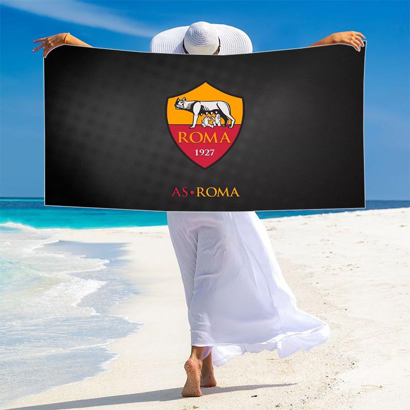 AS Roma Print Beach Towel, Large Soft Quick Dry Towel for Beach Camping Swimming