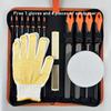 File Tool Set with Carry Case,Premium Grade T12 Drop Forged Alloy Steel, Precision Flat/Triangle/Half-round/Round Large Fi