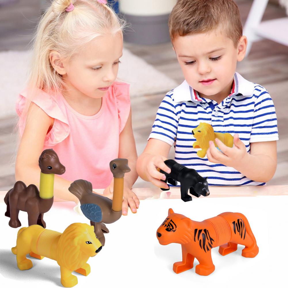 Telescopic Educational Tube Toy Stretchable Telescopic Tube Toy Set For Toddlers Shapes Fidget Toy Educational Gift For Kids