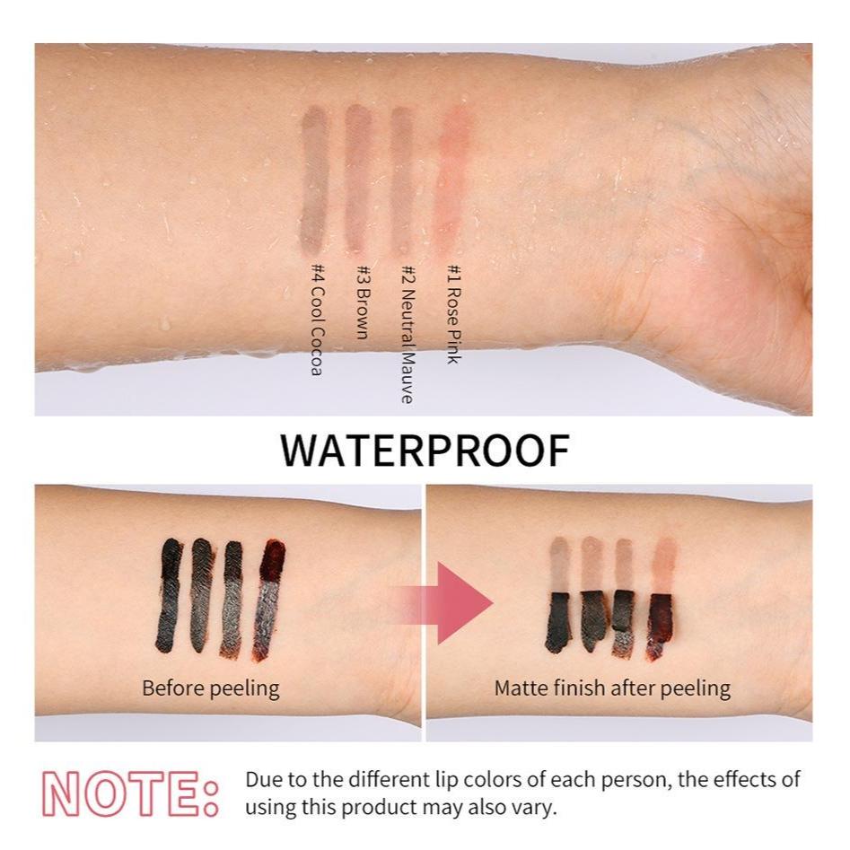 Matita Labbra Peel Off Tinta Labbra Tatuaggio Lunga Durata Impermeabile A Prova di Sbavature A Prova di Trasferimento Matita Contorno Labbra Opaca Cosmetico Labbra Magico