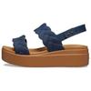 Brooklyn Woven Wedge Sandals 'Blue Brown' Women's 209977-410