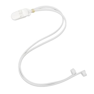 Sound Amplifier Rope Clip Portable Fixed Rope Dropping Prevention Protective Silicone Sound Amplifier Lanyard Clip White