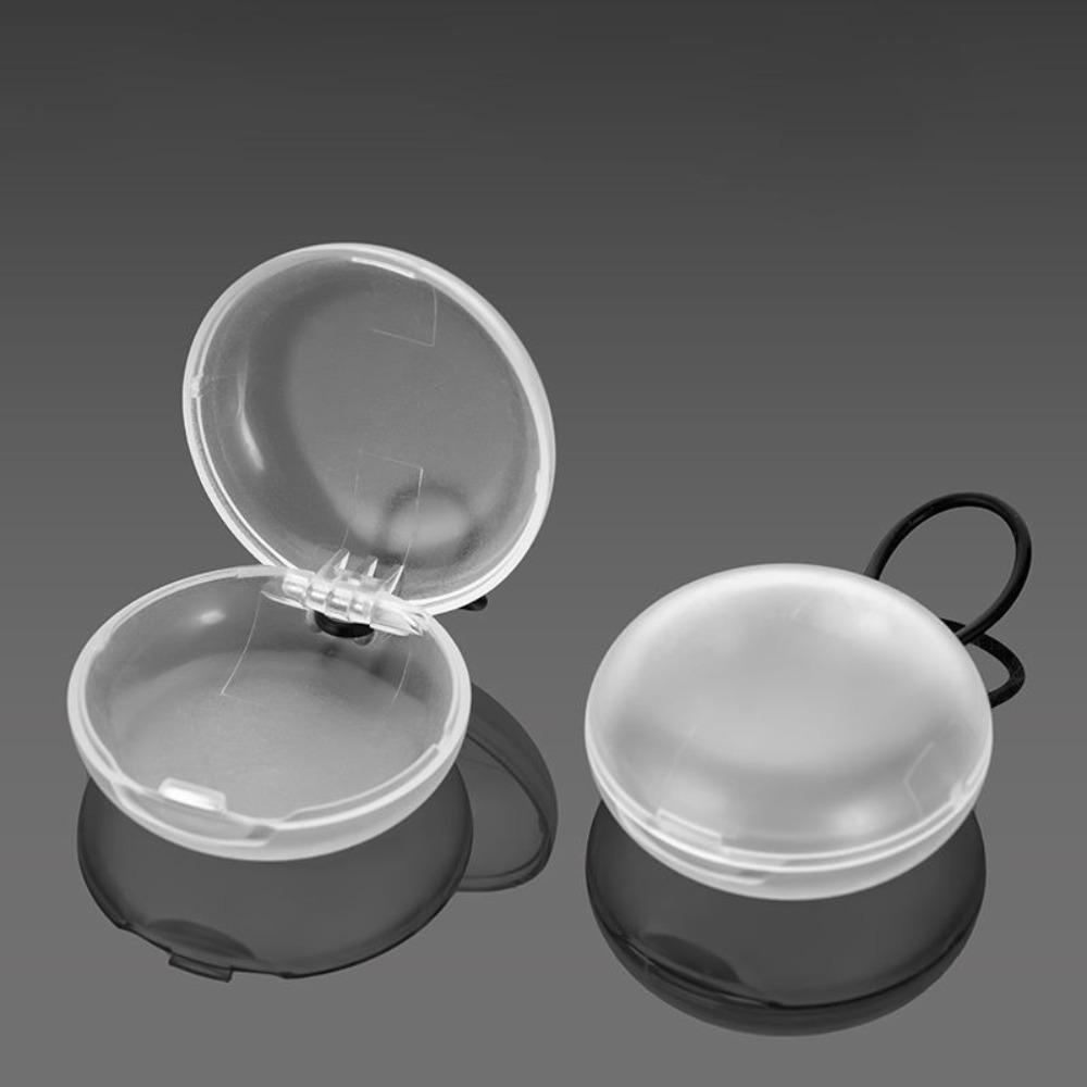 

Plastic Soundproof Earplug Box Round Shape Mini Earplug Case Portable Earplug Box Craft Storage