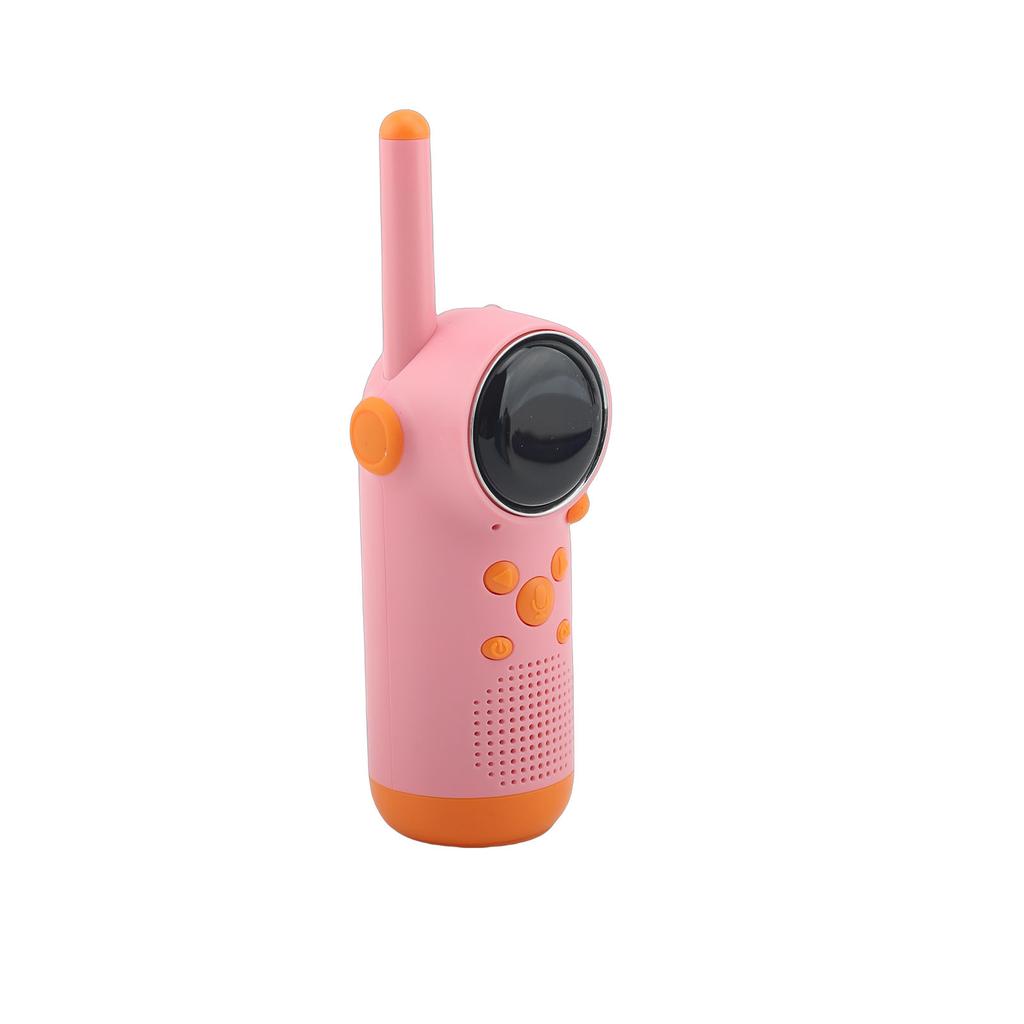 1 Pair Wireless Kids Video Intercom USB Rechargeable Handheld Talker Intercom 48 Hours Playtime with LED Flashlight for