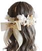 Lomeri Organza Ribbon Hair Accessory O8 in 3 (Gold) (Available Colors)