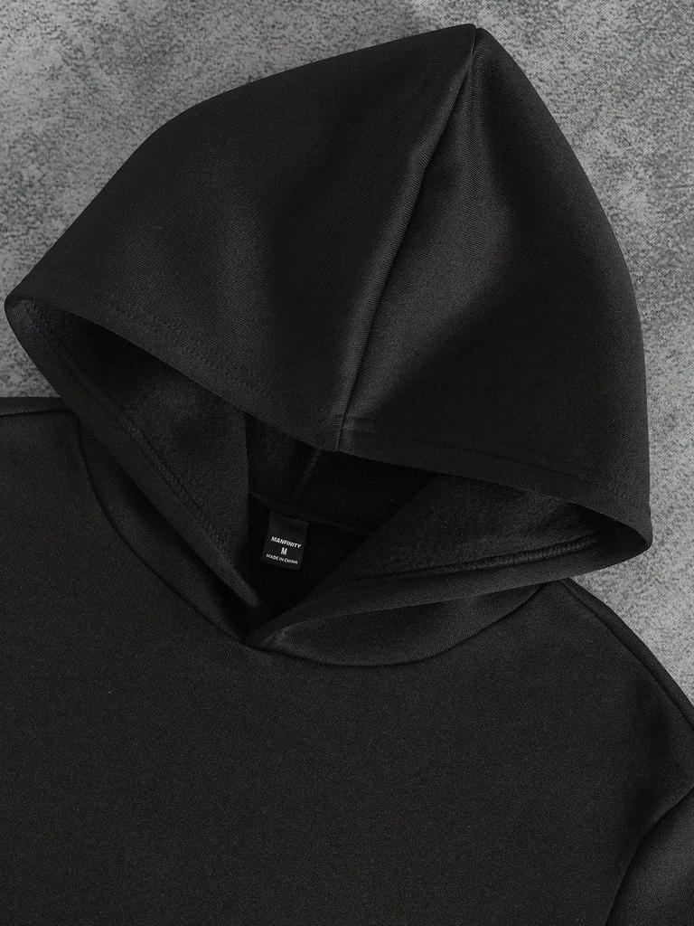 Manfinity Homme Men's Casual Hooded Sweatshirt, Simple And Fashionable For Daily Wear, Religious Hoodies