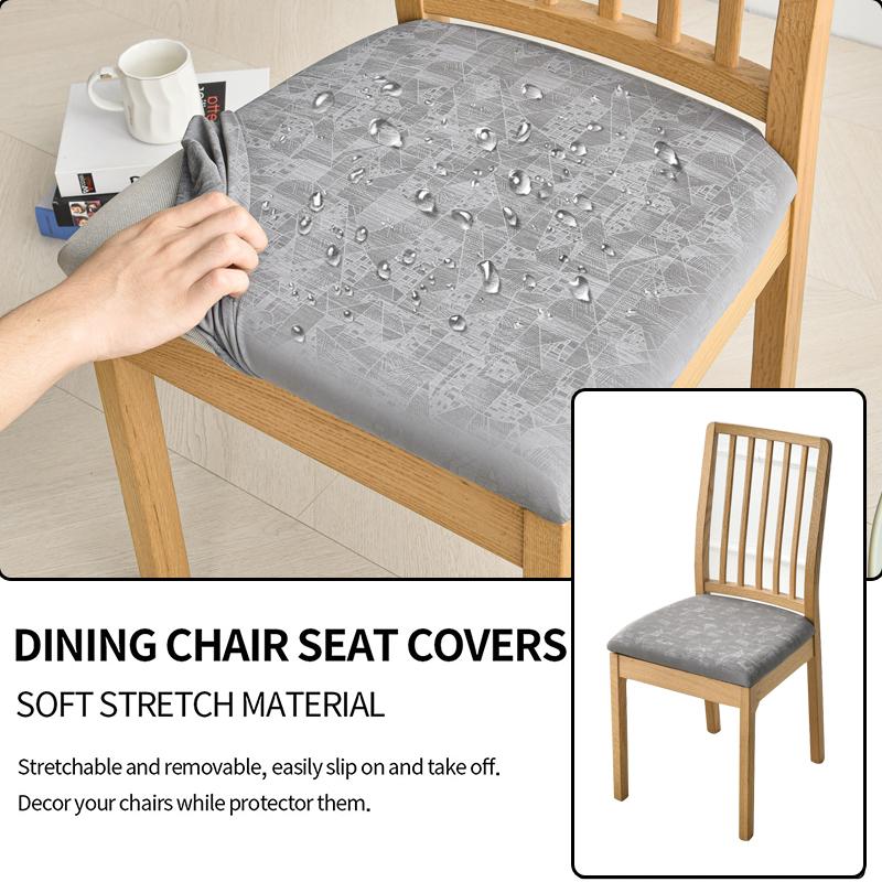 Wasserdichter Esszimmerstuhl Sitzbezug Stretch Sitzbezug für Esszimmerstuhl Schoner Überzug für Küche, Hotel, Party, Bankett