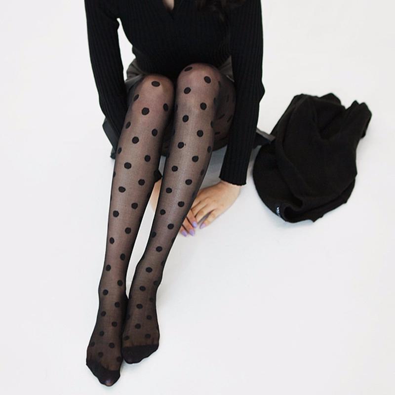 stockings with dots