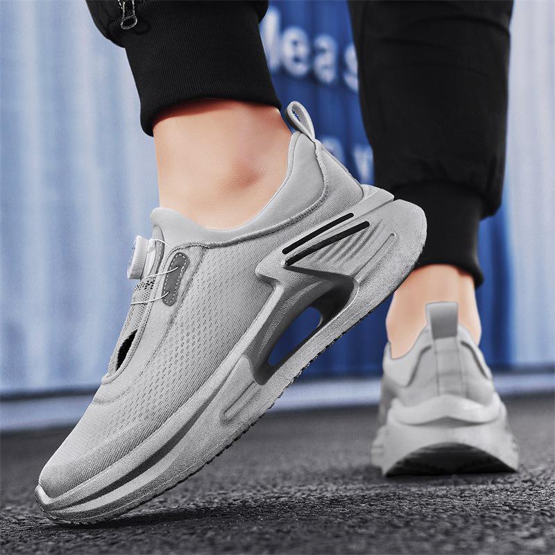 

Men s 2025 Spring Trend Breathable Non-Slip Street Style Sneakers 40 серый