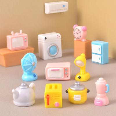 Set di Mobili e Elettrodomestici Simulati Paesaggio Decorazione per la Casa Piccoli Accessori Ornamenti in Resina