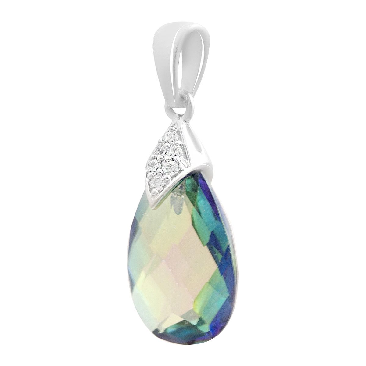 

Silver pendant with mystic topaz 3.365ct (2203797) різнокольорові кольору